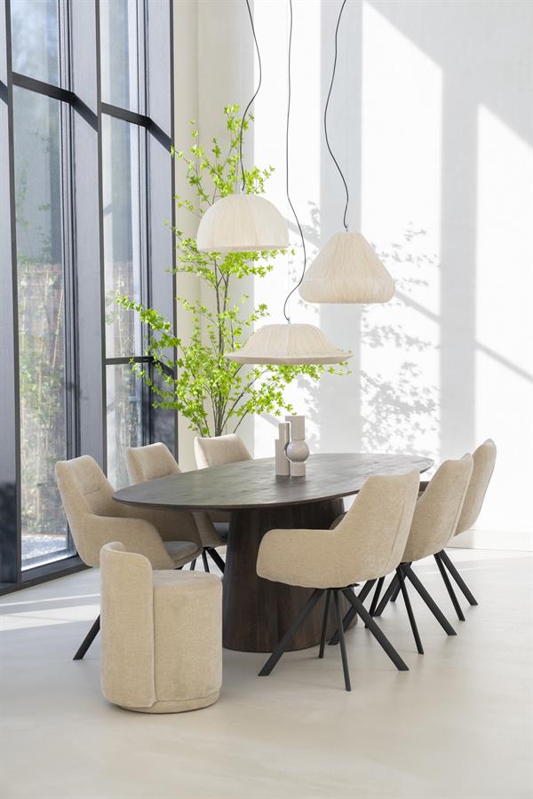 Pufas Marque | 240198 12 Pufas Marque, taupe spalvos, 43 × 48 × 63 cm