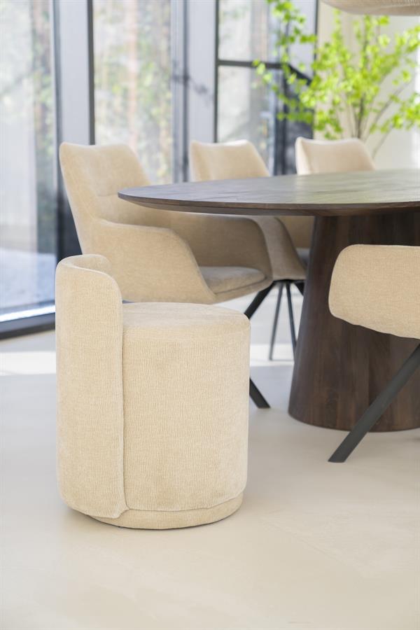 Pufas Marque | 240198 13 Pufas Marque, taupe spalvos, 43 × 48 × 63 cm