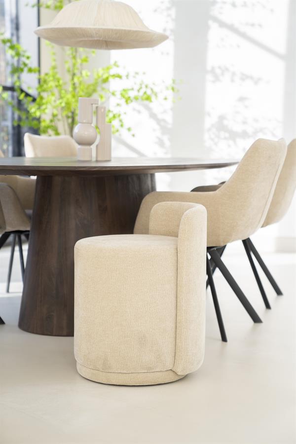 Pufas Marque | 240198 14 Pufas Marque, taupe spalvos, 43 × 48 × 63 cm