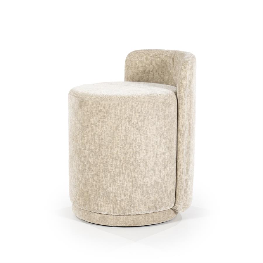 Pufas Marque | 240198 2 Pufas Marque, taupe spalvos, 43 × 48 × 63 cm