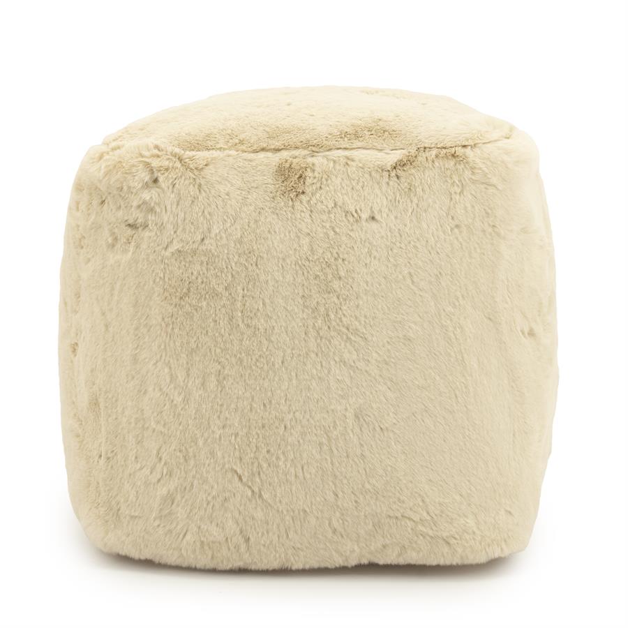 Pufas Mosa, smėlio spalvos, 45 × 45 × 45 cm