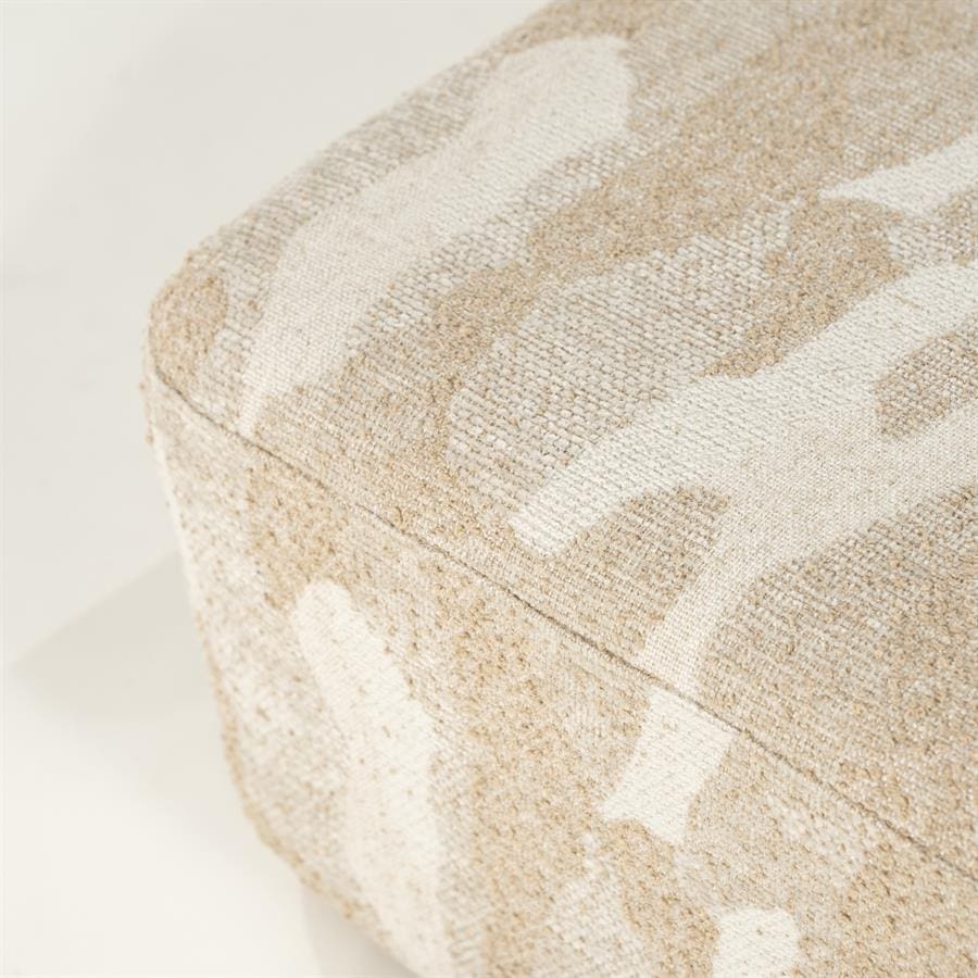 Pufas Rytm large | 250222 3 Pufas Rytm large, smėlio spalvos, 70 × 70 × 34 cm