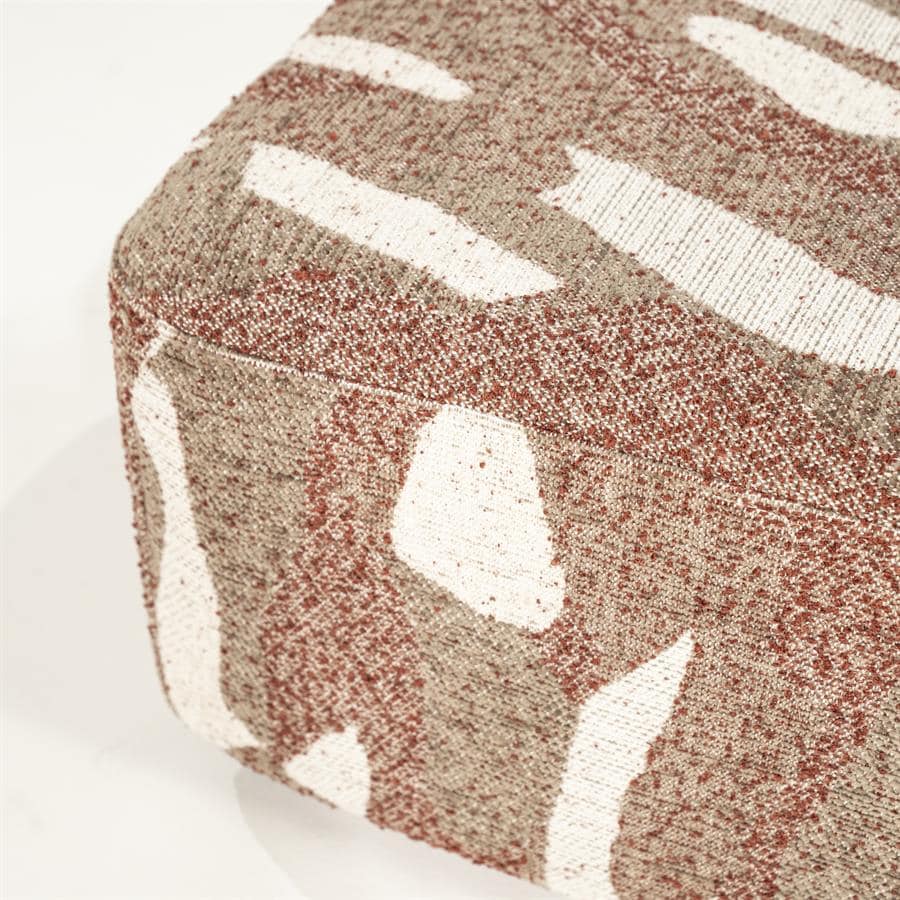 Pufas Rytm large | 250223 3 Pufas Rytm large, raudonos spalvos, 70 × 70 × 34 cm