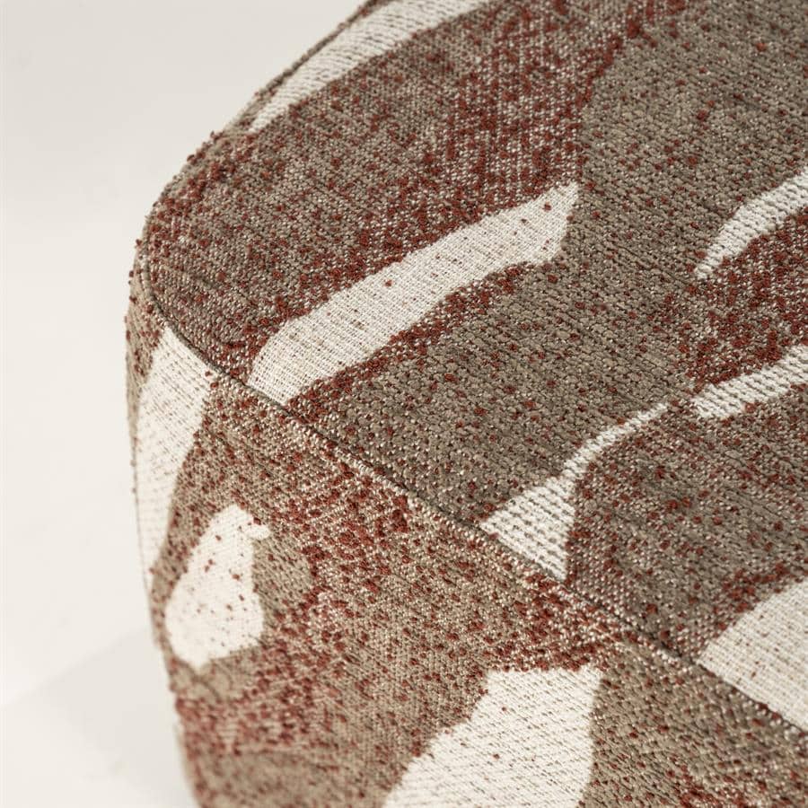 Pufas Rytm small | 250220 3 Pufas Rytm small, raudonos spalvos, 43 × 43 × 46 cm
