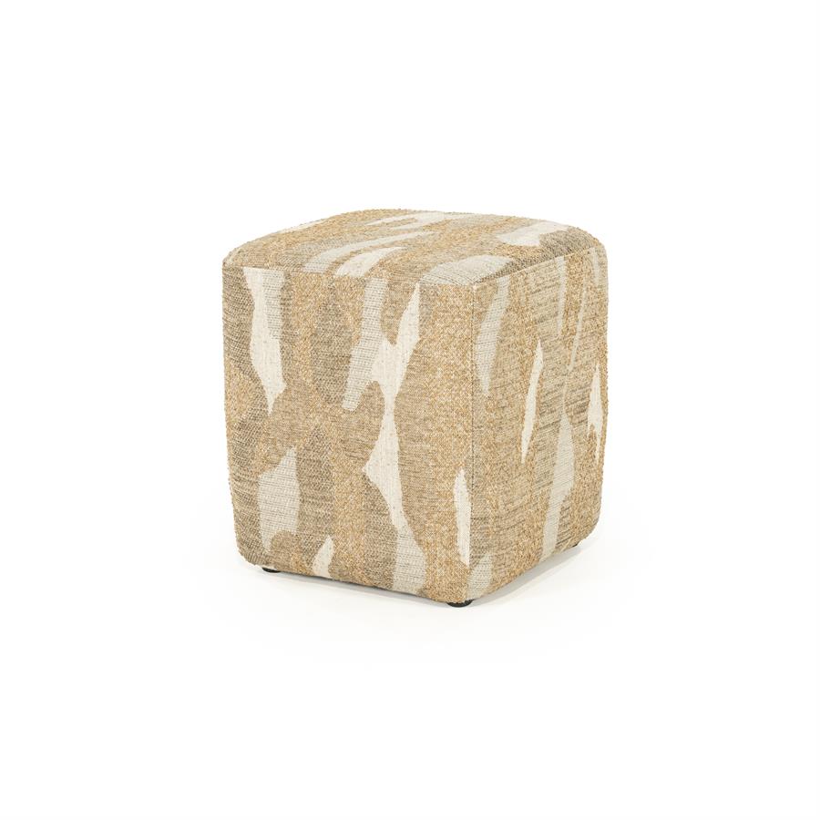 Pufas Rytm small | 250221 2 Pufas Rytm small, taupe spalvos, 43 × 43 × 46 cm