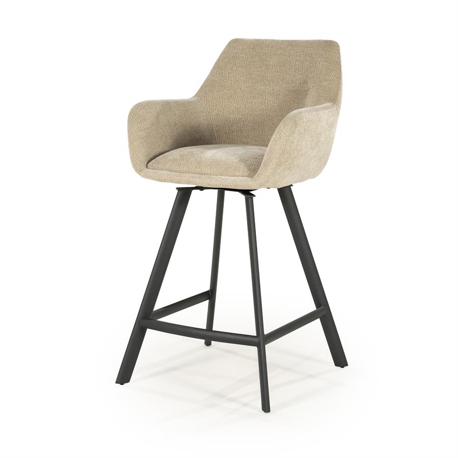 Pusbario kėdė Bliss with armrest, pilkai rudos spalvos, 52×56,5×96,5 cm
