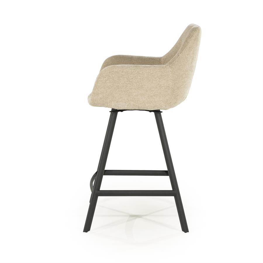 Pusbario kėdė Bliss with armrest | 250181 3 Pusbario kėdė Bliss with armrest, pilkai rudos spalvos, 52×56,5×96,5 cm
