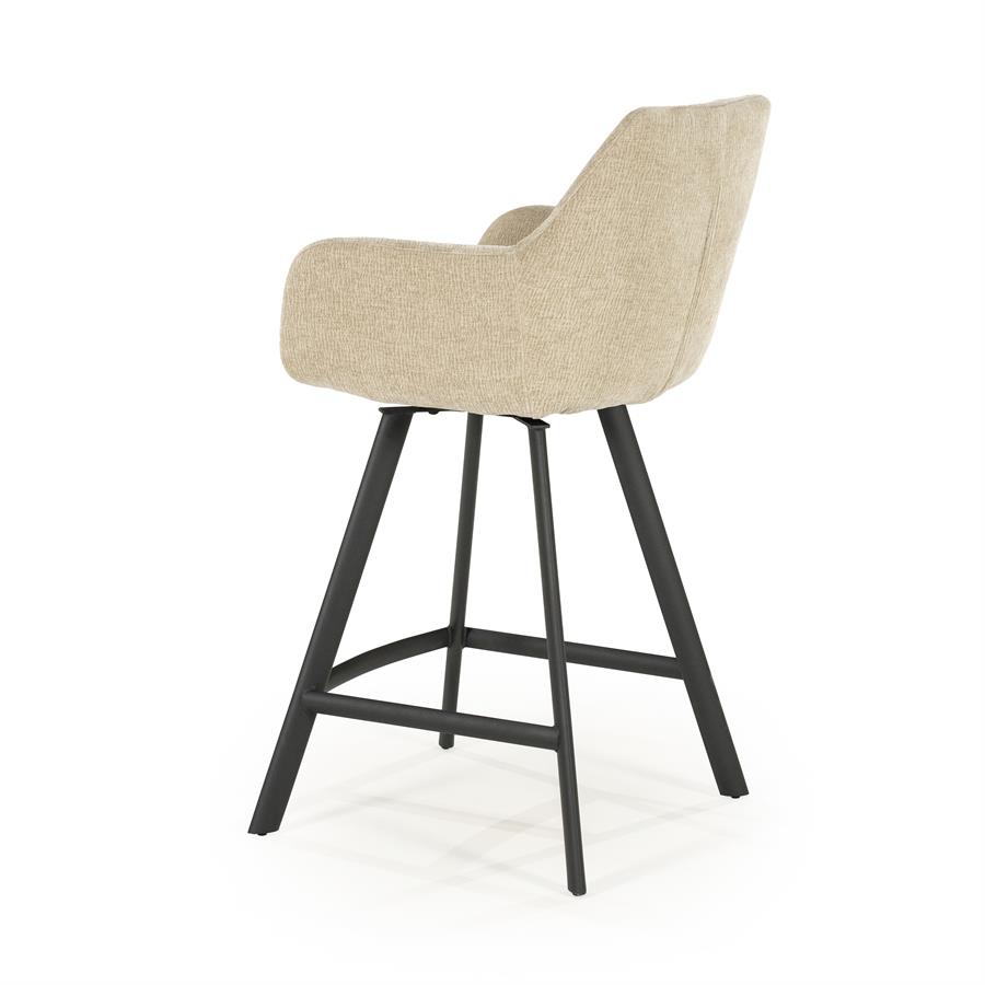 Pusbario kėdė Bliss with armrest | 250181 4 Pusbario kėdė Bliss with armrest, pilkai rudos spalvos, 52×56,5×96,5 cm