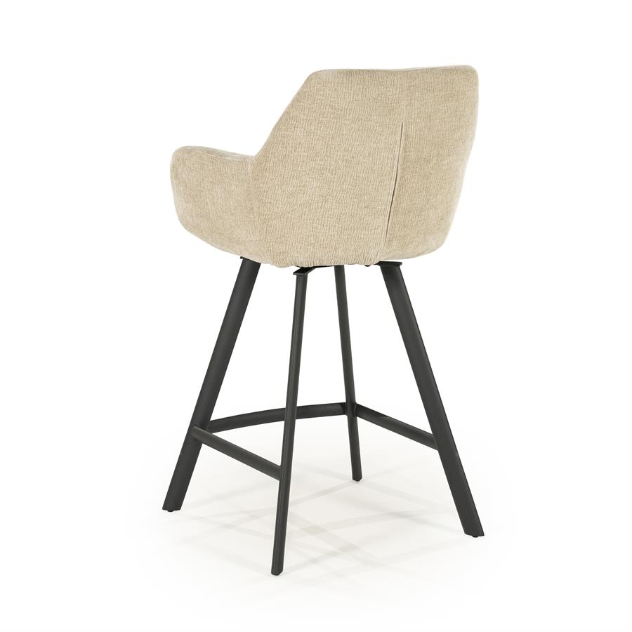 Pusbario kėdė Bliss with armrest | 250181 5 Pusbario kėdė Bliss with armrest, pilkai rudos spalvos, 52×56,5×96,5 cm