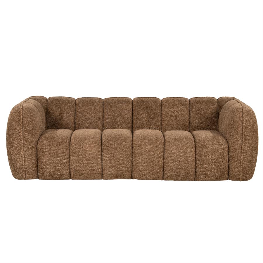 Sofa Cubetto, rudos spalvos, 220 × 102 × 69 cm