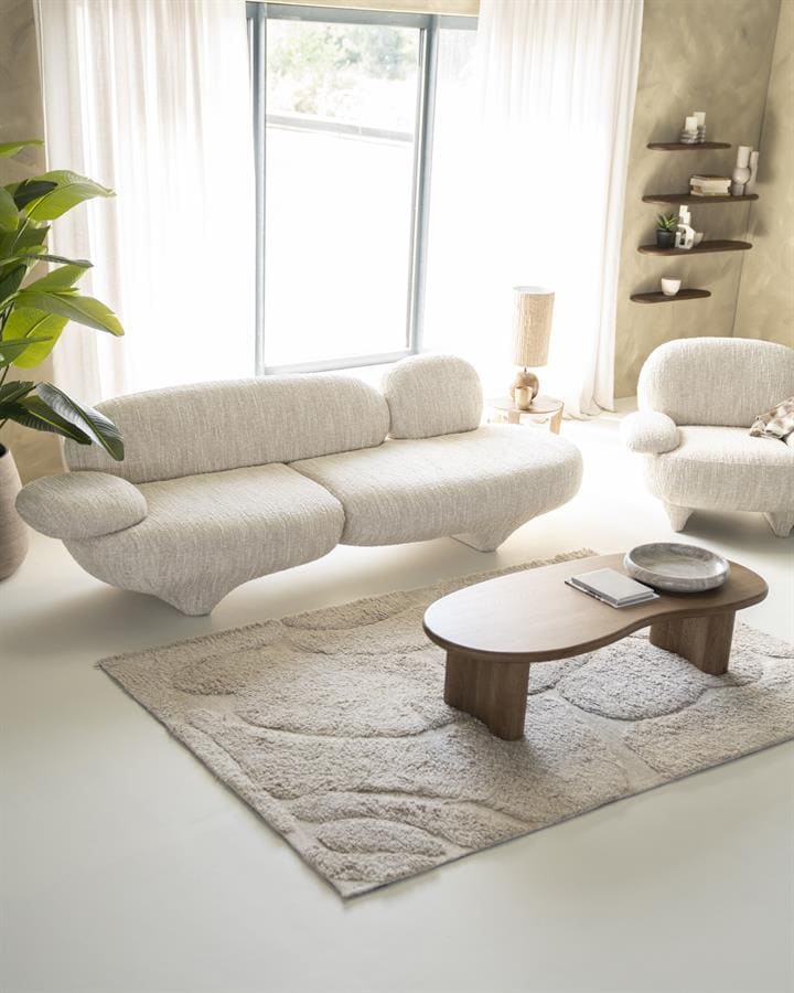 Sofa Jayden 95968 10 Sofa Jayden, beige Barkley audinys, 265 cm pločio