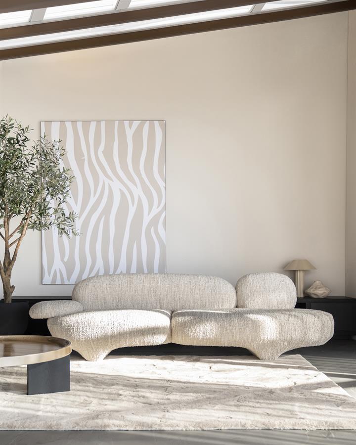 Sofa Jayden 95968 11 Sofa Jayden, beige Barkley audinys, 265 cm pločio