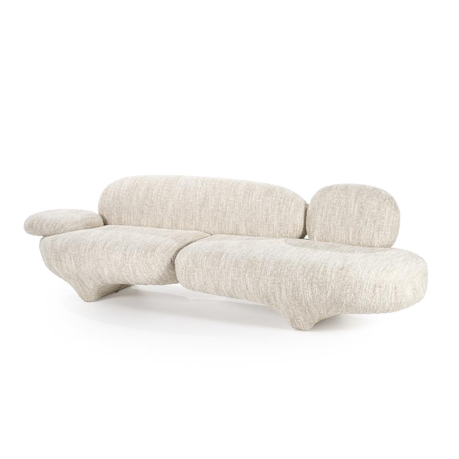 Sofa Jayden 95968 2 Sofa Jayden, beige Barkley audinys, 265 cm pločio