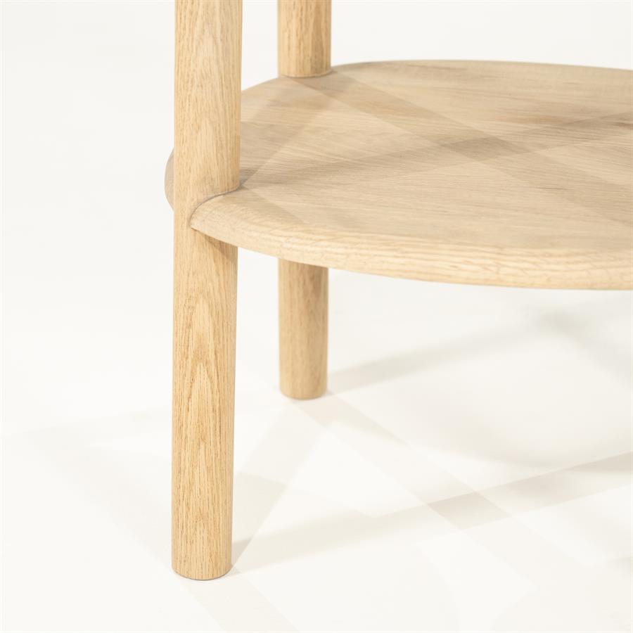 Soninis staliukas Cleo 96522 5 Šoninis staliukas Cleo 96522, natūrali, 50 × 45 × 50 cm