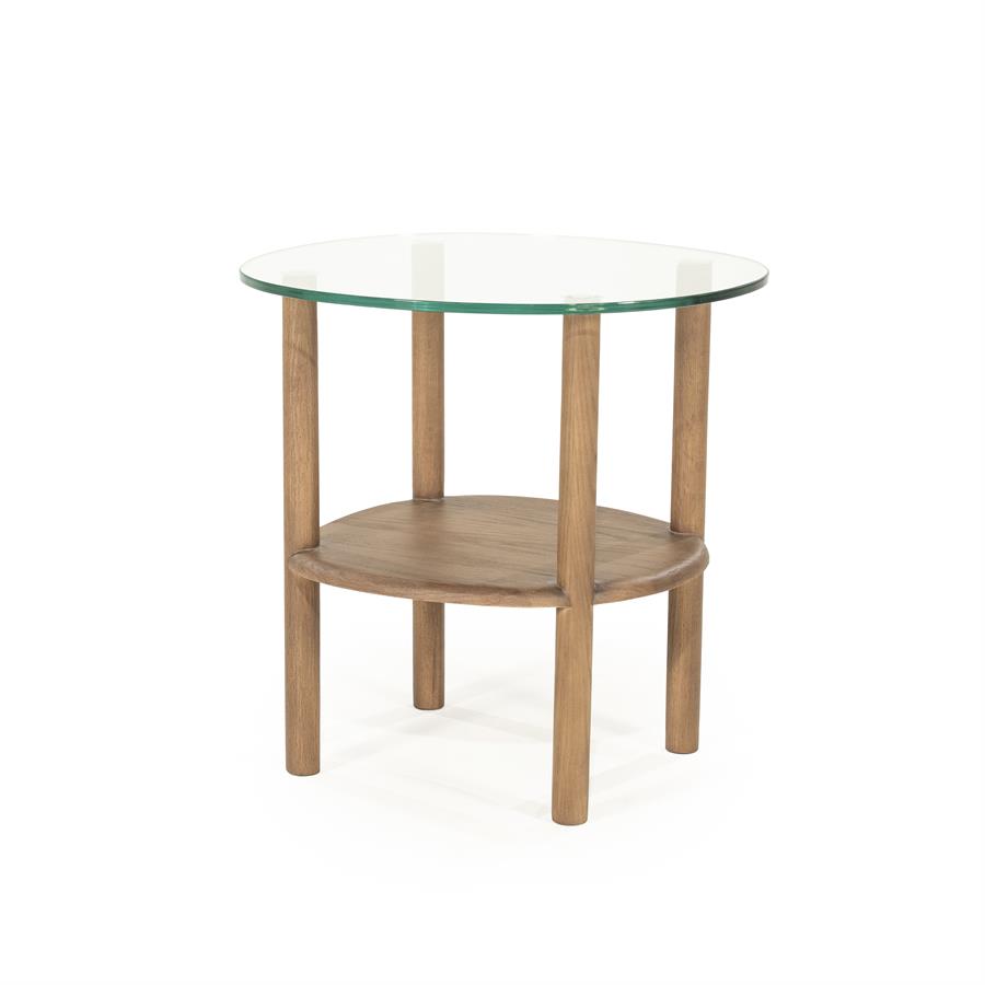 Soninis staliukas Cleo 96523 2 Šoninis staliukas Cleo 96523, šviesiai ruda, 50 × 45 × 50 cm