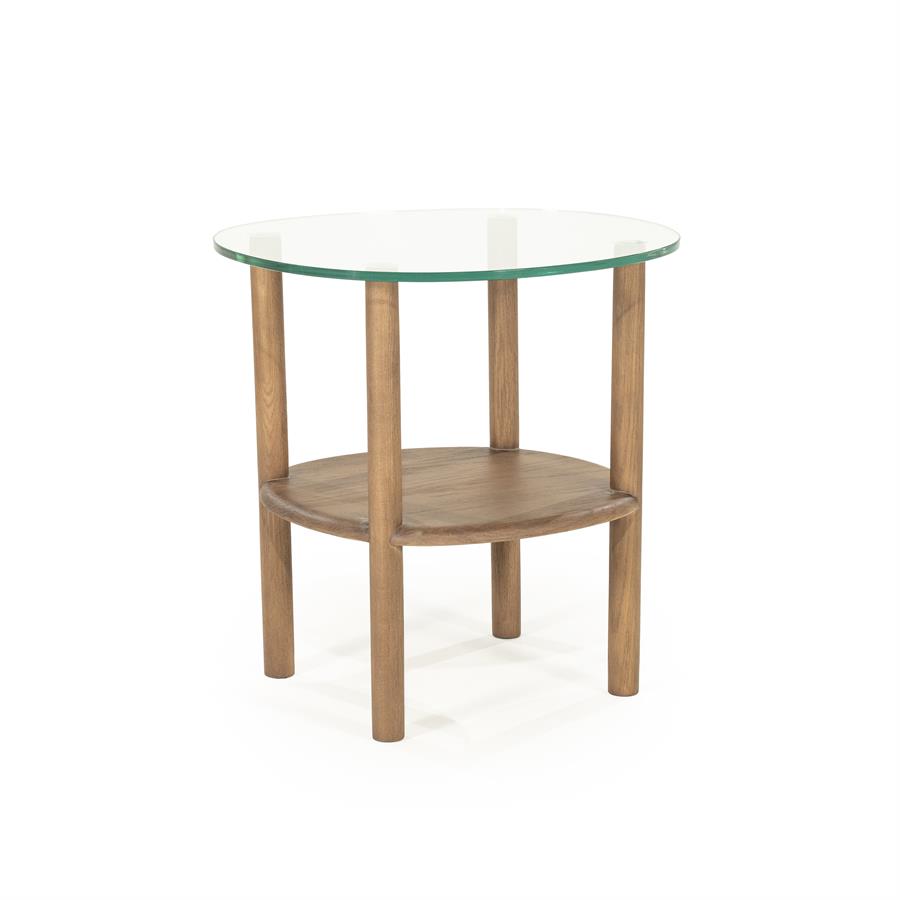 Soninis staliukas Cleo 96523 3 Šoninis staliukas Cleo 96523, šviesiai ruda, 50 × 45 × 50 cm
