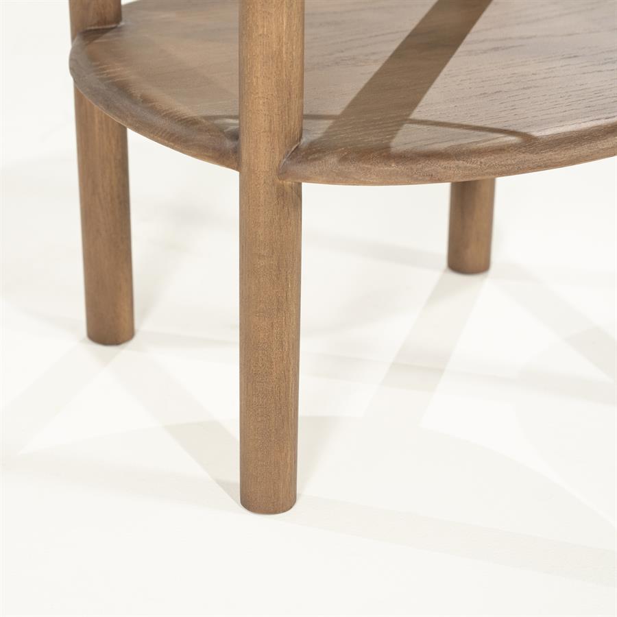 Soninis staliukas Cleo 96523 7 Šoninis staliukas Cleo 96523, šviesiai ruda, 50 × 45 × 50 cm
