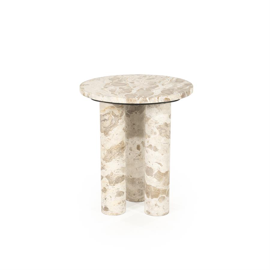 Soninis staliukas Marmo | 250352 3 Soninis staliukas Marmo, smėlio spalvos, 40×40×45 cm