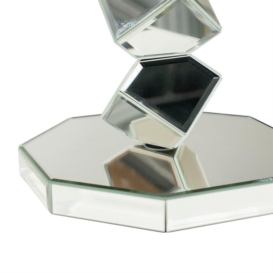 Soninis staliukas Reflec | 260060 3 Soninis staliukas Reflec, chromo spalvos, 30,5×33×50,3 cm