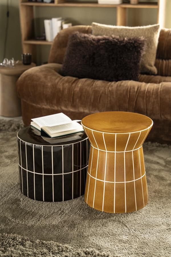 Soninis staliukas TileTastic 1 | 250268 8 Soninis staliukas TileTastic 1, rudas, 42×42×34 cm