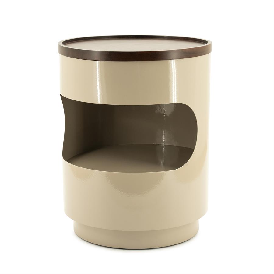 Soninis staliukas Tondo | 250338 2 Soninis staliukas Tondo, taupe atspalvio, 37×37×45 cm