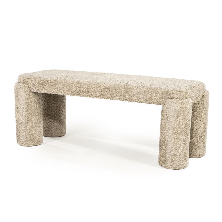 Suoliukas Omla, taupe spalvos, 119 × 44 × 47 cm