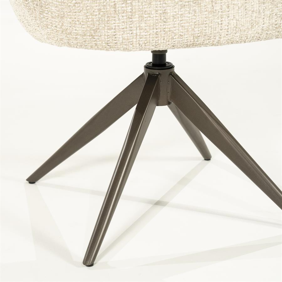 Valgomojo kėdė Alissa 96474 10 Valgomojo kėdė Alissa 96474, smėlio spalvos Oro audinys, 65×63×80 cm