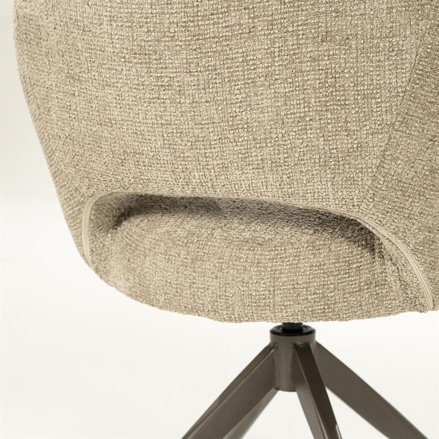 Valgomojo kėdė Alissa 96475 11 Valgomojo kėdė Alissa 96475, taupe spalvos Oro audinys, 65×63×80 cm