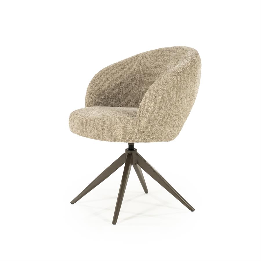 Valgomojo kėdė Alissa 96475 2 Valgomojo kėdė Alissa 96475, taupe spalvos Oro audinys, 65×63×80 cm