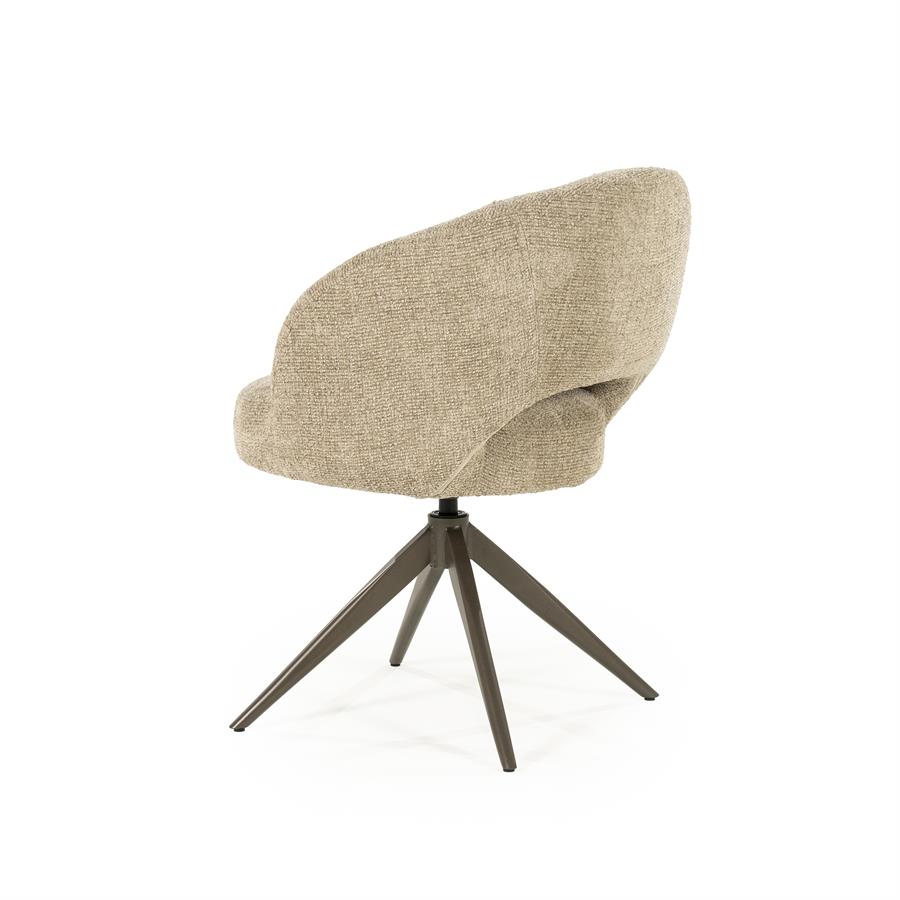 Valgomojo kėdė Alissa 96475 4 Valgomojo kėdė Alissa 96475, taupe spalvos Oro audinys, 65×63×80 cm