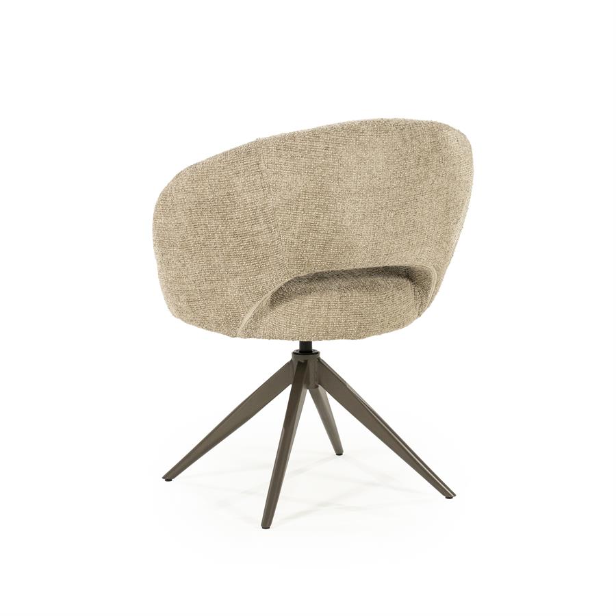 Valgomojo kėdė Alissa 96475 5 Valgomojo kėdė Alissa 96475, taupe spalvos Oro audinys, 65×63×80 cm