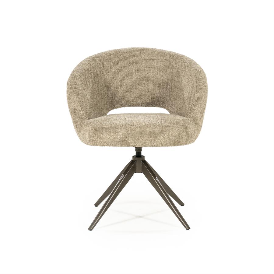 Valgomojo kėdė Alissa 96475 7 Valgomojo kėdė Alissa 96475, taupe spalvos Oro audinys, 65×63×80 cm
