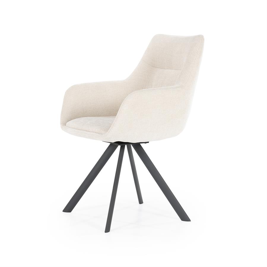 Valgomojo kėdė Bliss with armrest | 240094 2 Valgomojo kėdė Bliss with armrest, smėlio spalvos, 59,5×66×88 cm