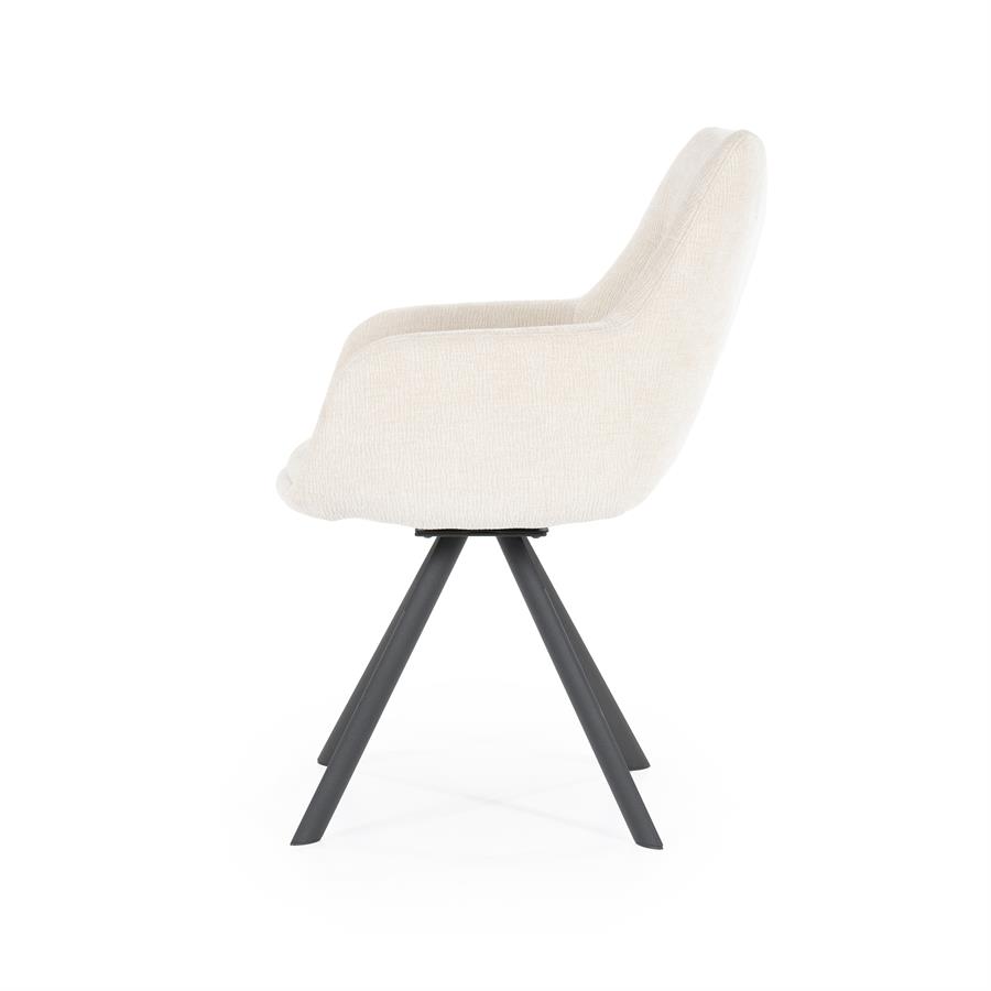 Valgomojo kėdė Bliss with armrest | 240094 3 Valgomojo kėdė Bliss with armrest, smėlio spalvos, 59,5×66×88 cm