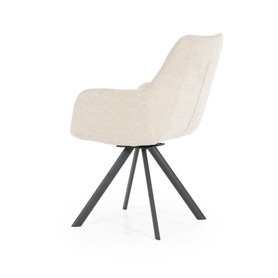 Valgomojo kėdė Bliss with armrest | 240095 4 Valgomojo kėdė Bliss with armrest, pilkai rudos spalvos, 59,5×66×88 cm