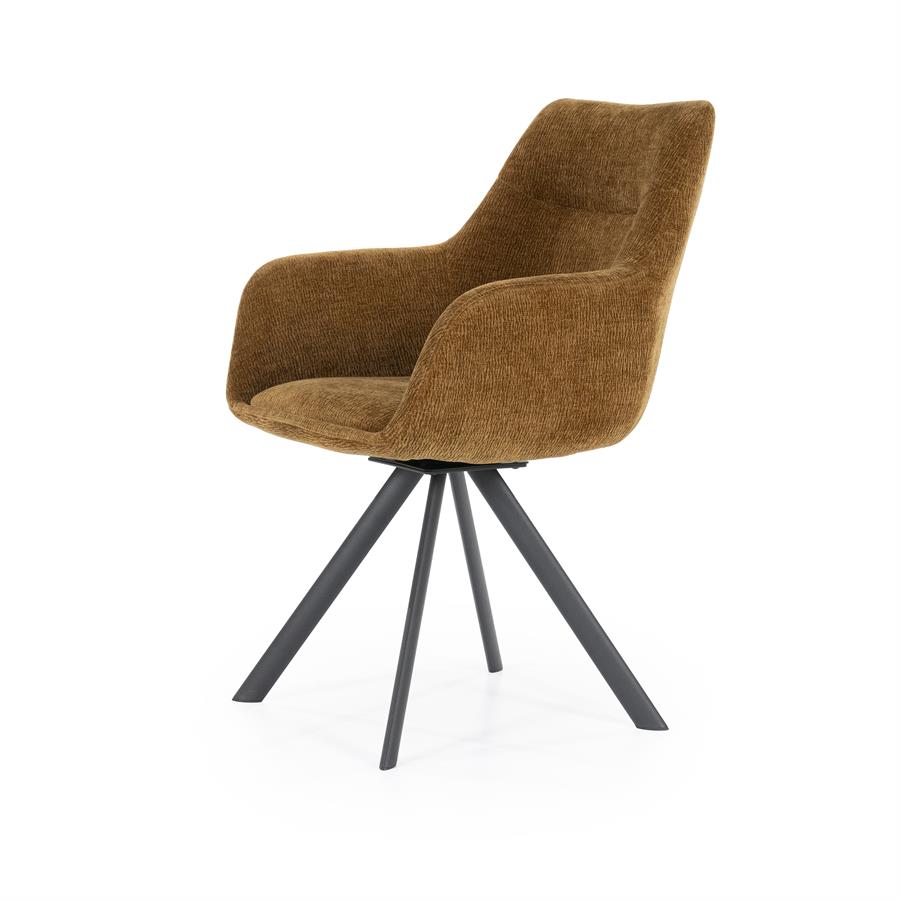 Valgomojo kėdė Bliss with armrest | 240096 2 Valgomojo kėdė Bliss with armrest, garstyčių spalvos, 59,5×66×88 cm