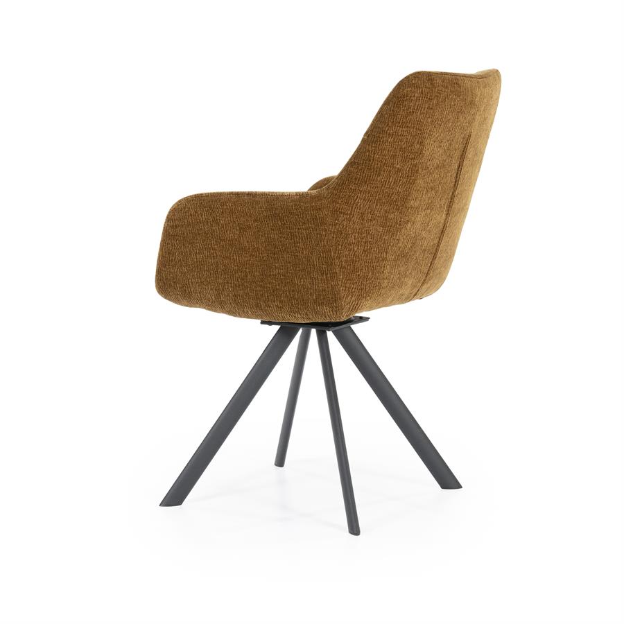 Valgomojo kėdė Bliss with armrest | 240096 4 Valgomojo kėdė Bliss with armrest, garstyčių spalvos, 59,5×66×88 cm