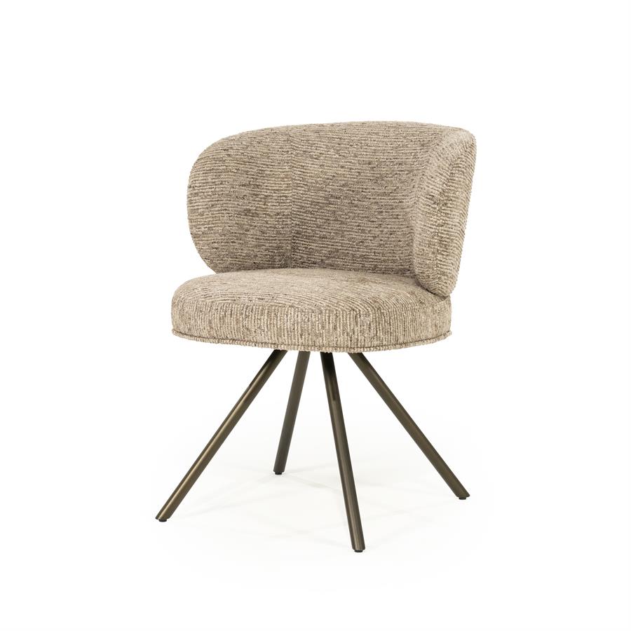 Valgomojo kėdė Jayson 96462, taupe spalvos Blythe audinys, 61×63,5×79,5 cm