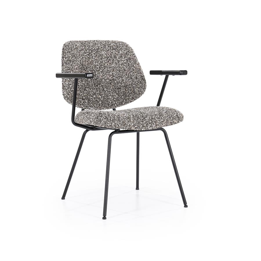 Valgomojo kėdė Jon su porankiais 95986 11 Valgomojo kėdė Jon su porankiais 95986, taupe spalvos Maywood audinys, 62×57,5×82 cm