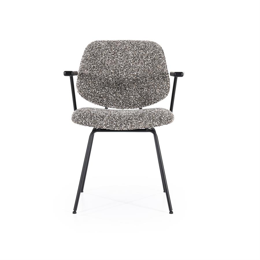 Valgomojo kėdė Jon su porankiais 95986 12 Valgomojo kėdė Jon su porankiais 95986, taupe spalvos Maywood audinys, 62×57,5×82 cm