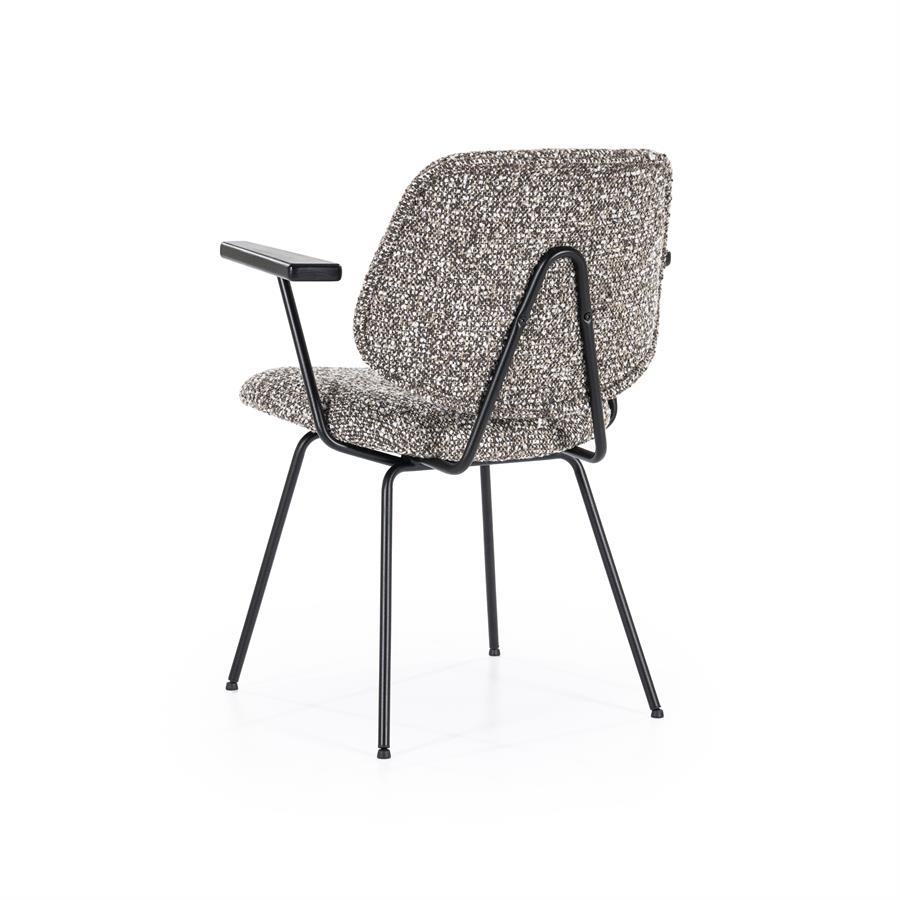 Valgomojo kėdė Jon su porankiais 95986 5 Valgomojo kėdė Jon su porankiais 95986, taupe spalvos Maywood audinys, 62×57,5×82 cm