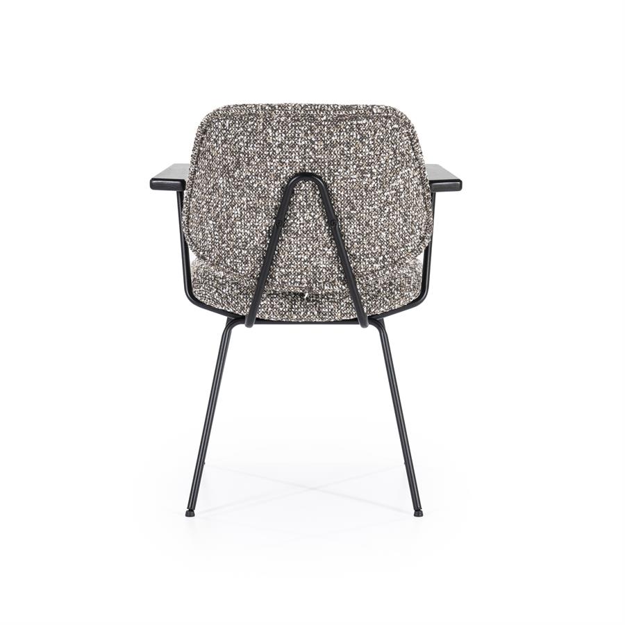 Valgomojo kėdė Jon su porankiais 95986 6 Valgomojo kėdė Jon su porankiais 95986, taupe spalvos Maywood audinys, 62×57,5×82 cm