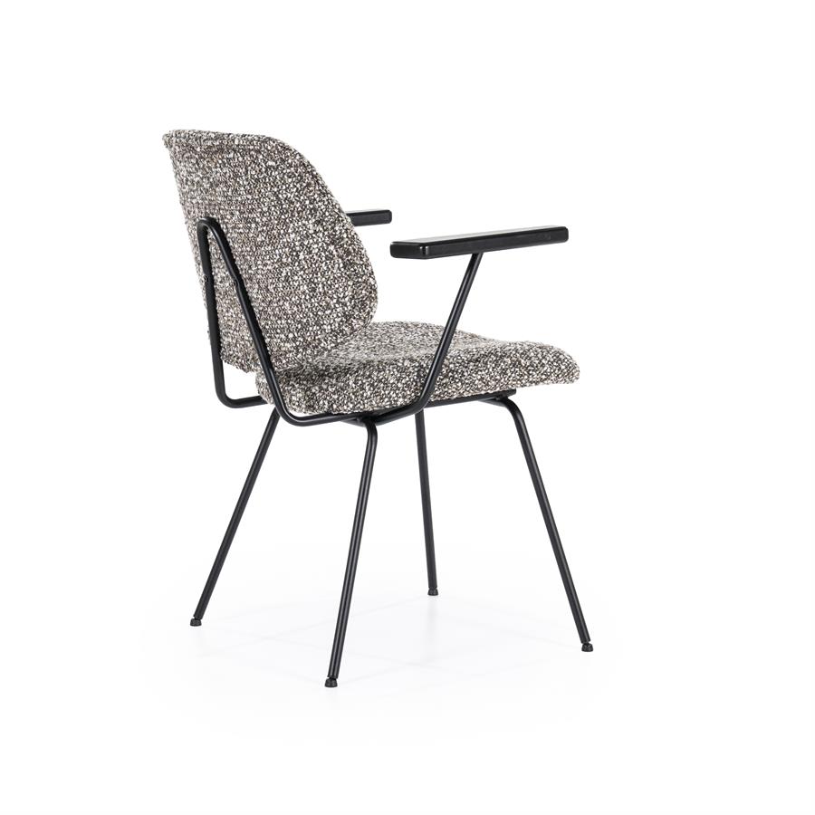Valgomojo kėdė Jon su porankiais 95986 8 Valgomojo kėdė Jon su porankiais 95986, taupe spalvos Maywood audinys, 62×57,5×82 cm