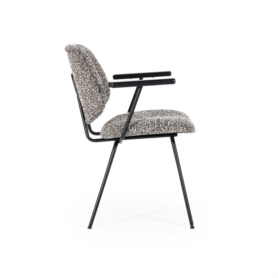 Valgomojo kėdė Jon su porankiais 95986 9 Valgomojo kėdė Jon su porankiais 95986, taupe spalvos Maywood audinys, 62×57,5×82 cm
