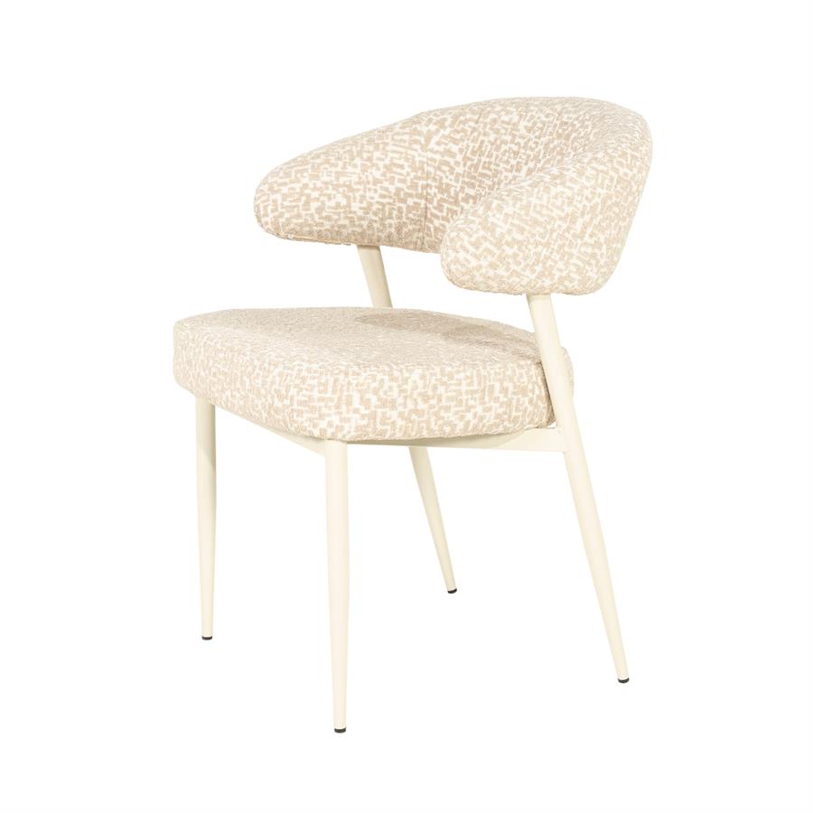 Valgomojo kėdė Miso | 260226 2 Valgomojo kėdė Miso, pilkai rudos spalvos, 60×56×76,5 cm