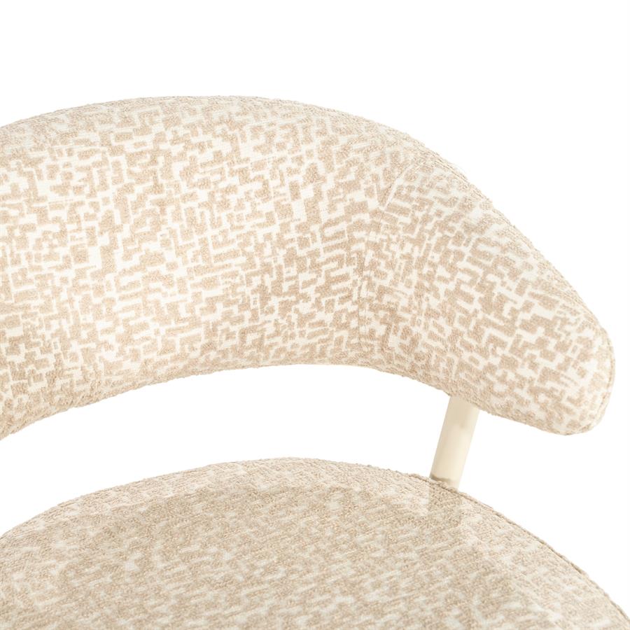Valgomojo kėdė Miso | 260226 8 Valgomojo kėdė Miso, pilkai rudos spalvos, 60×56×76,5 cm