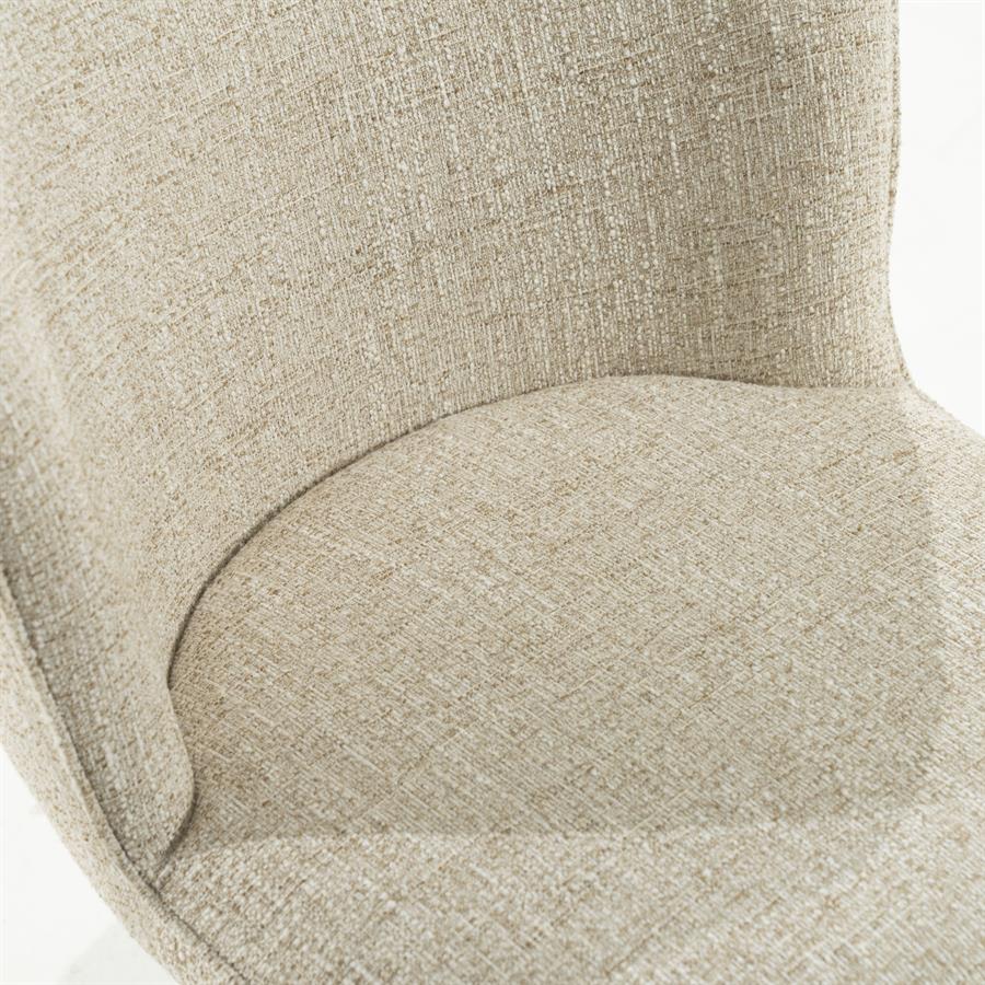 Valgomojo kėdė Molly 96326 16 Valgomojo kėdė Molly 96326, smėlio spalvos Donna audinys, 56×64,5×83 cm