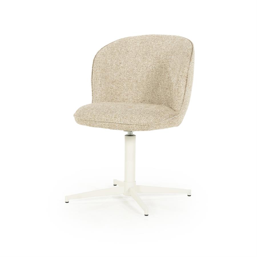 Valgomojo kėdė Molly 96327, taupe spalvos Donna audinys, 56×64,5×83 cm