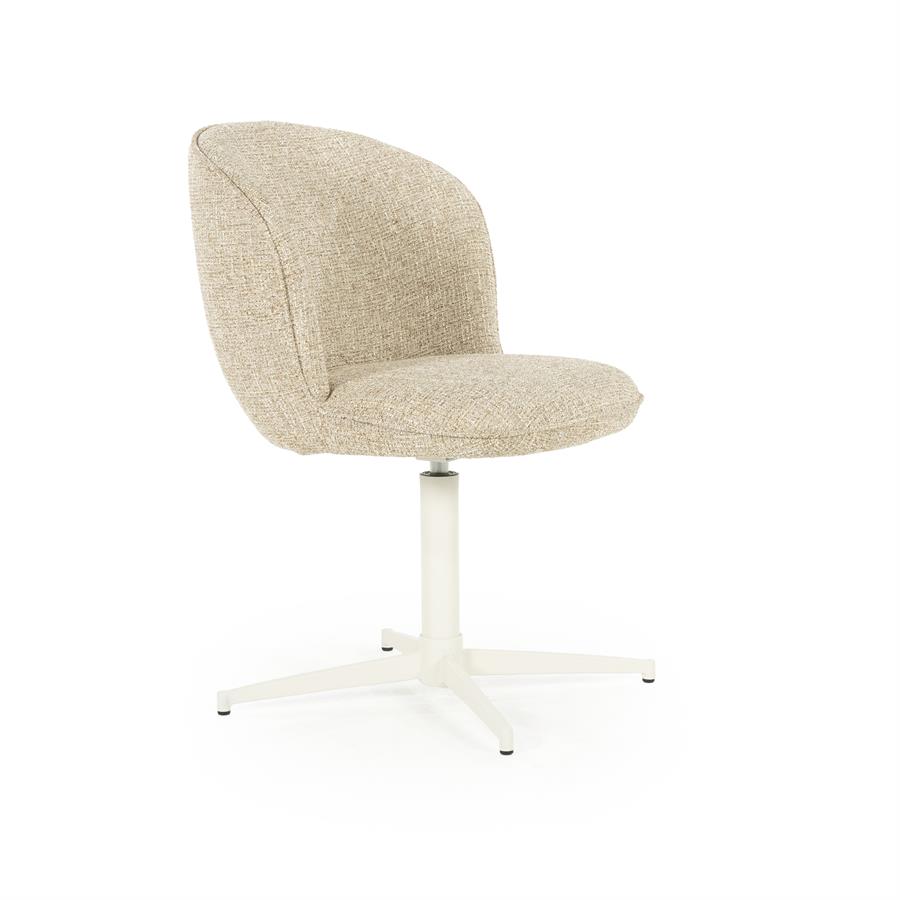 Valgomojo kėdė Molly 96327 10 Valgomojo kėdė Molly 96327, taupe spalvos Donna audinys, 56×64,5×83 cm
