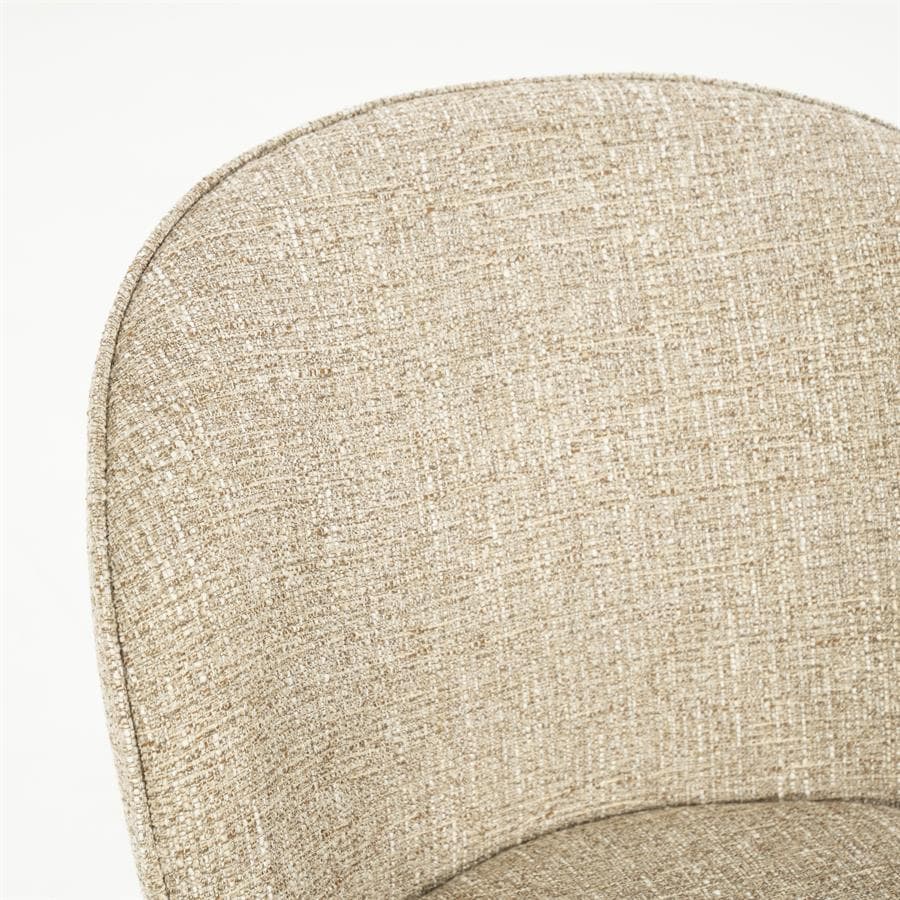 Valgomojo kėdė Molly 96327 13 Valgomojo kėdė Molly 96327, taupe spalvos Donna audinys, 56×64,5×83 cm